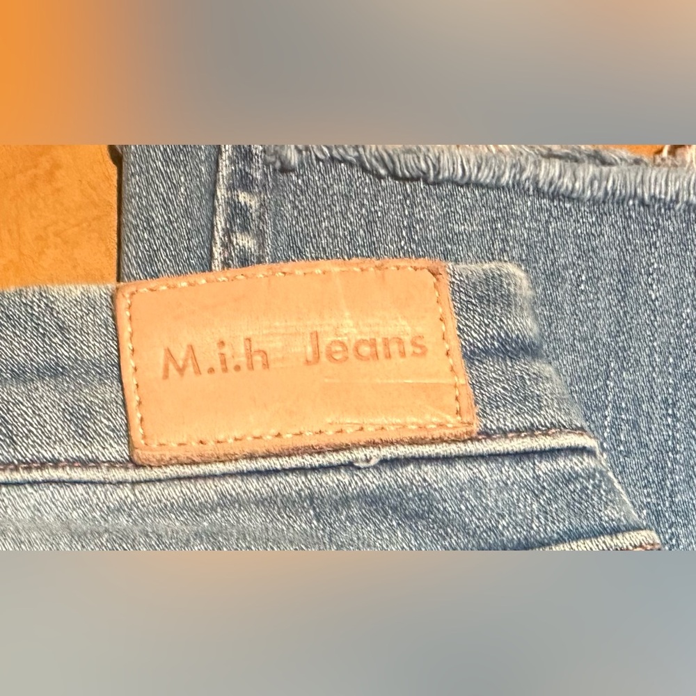 M.i.h. Lou High Rise Cropped Bell Jeans Two Tone, Size 25, Great Condition! - Picture 10 of 10